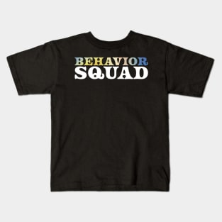 behavior squad - retro gradient Kids T-Shirt